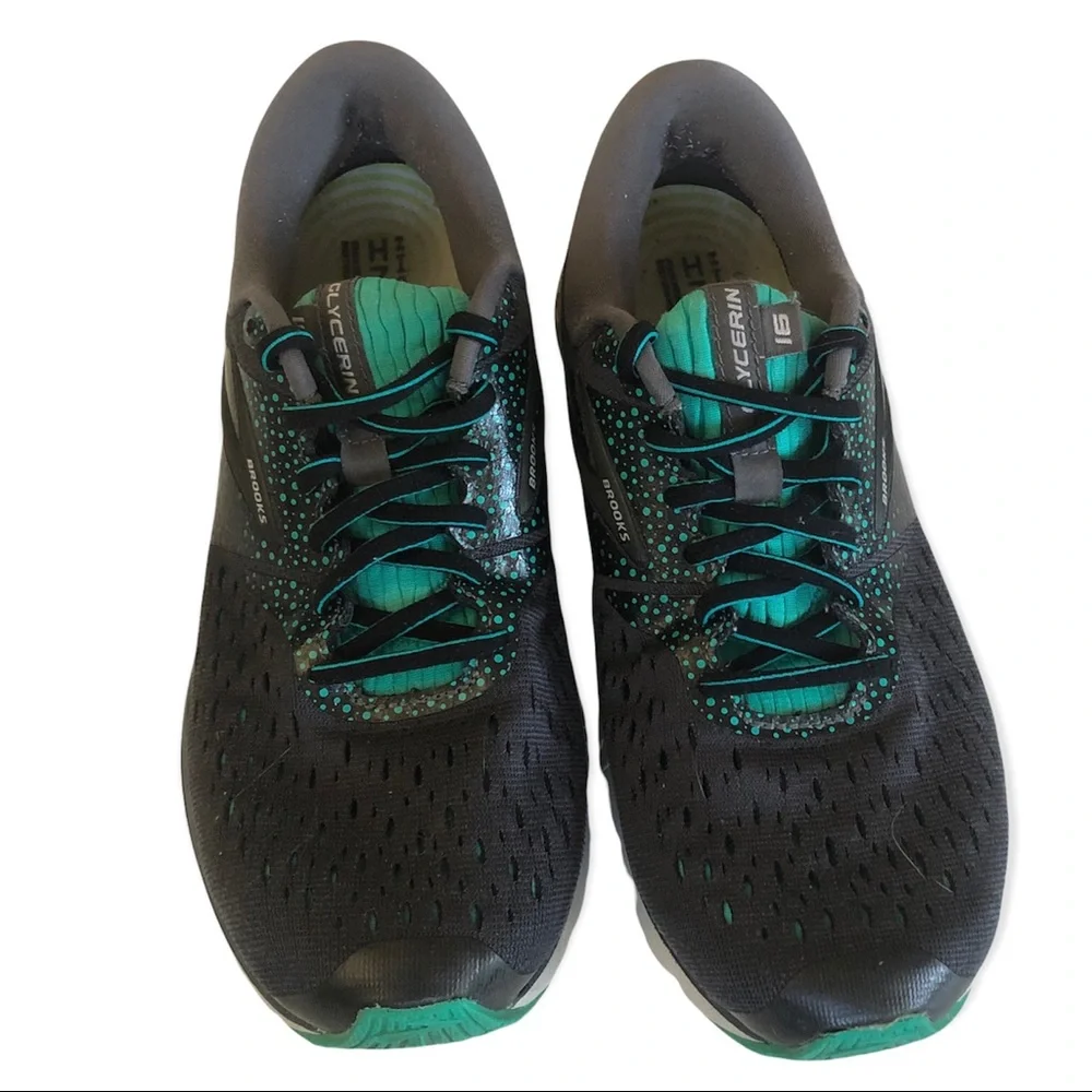 BROOKS. Glycerin‎ 16 Gray/Green Women’s Shoes Sz 9